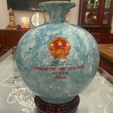  Bình Hút Lộc In Logo Tổng Bí Thư Chủ Tịch Nước Tô Lâm Gốm Sứ Bát Tràng BKCECN-10498 