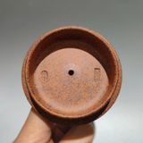  Ấm trà Tử Sa chạm triện chữ cổ Đạt Ma thiền định BKCECN-10509 