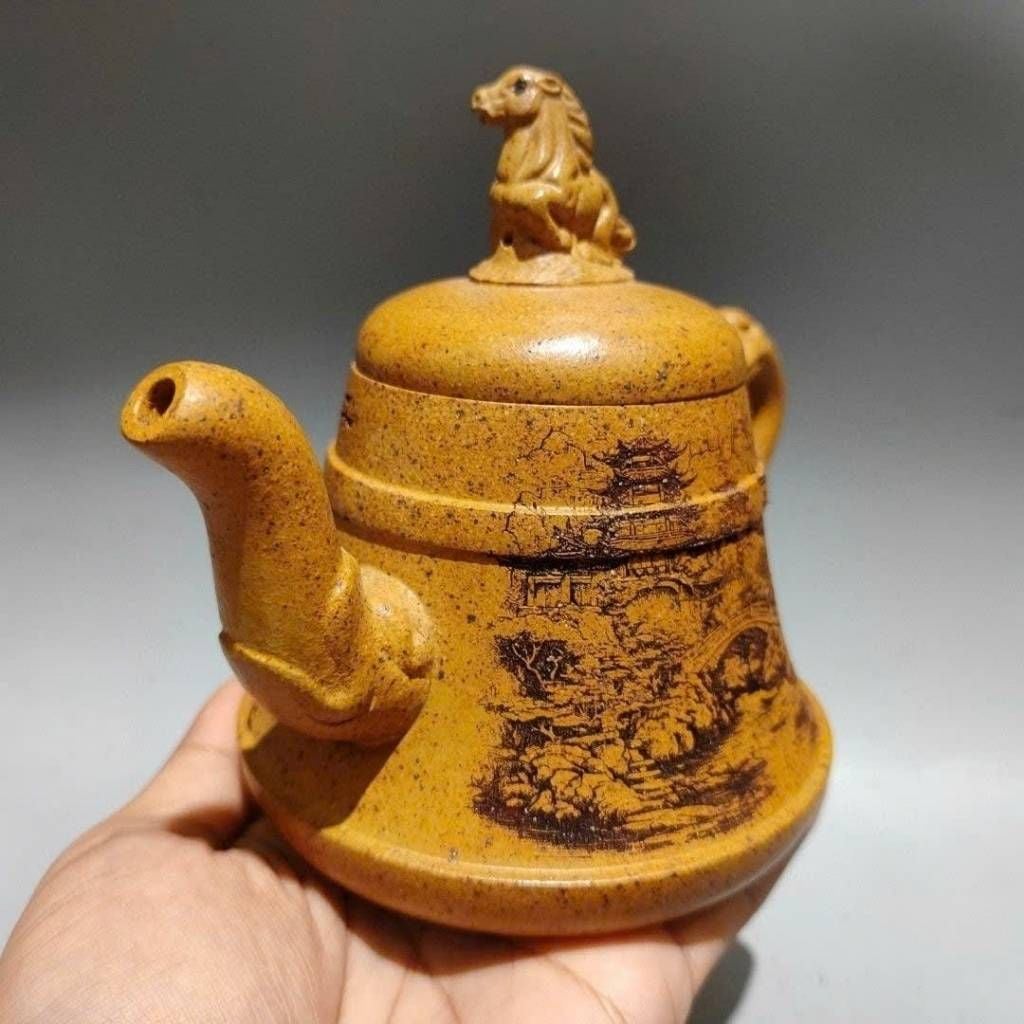 Ấm trà Tử Sa Đoàn Ni họa phong cảnh Mã Đáo Thành Công BKCECN-10510 