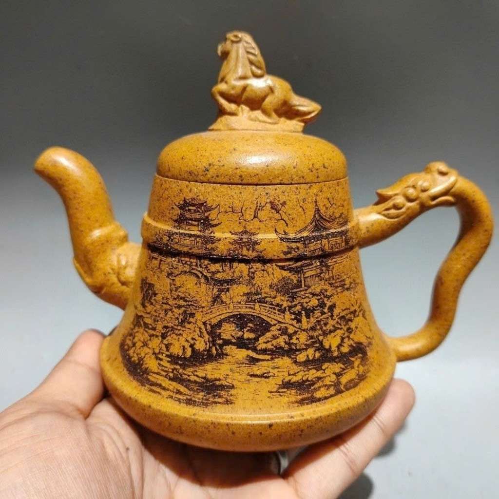  Ấm trà Tử Sa Đoàn Ni họa phong cảnh Mã Đáo Thành Công BKCECN-10510 