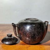  Ấm Trà Dáng Quả Hồng Cổ Ngoạn Bằng Sừng Xưa Sưu Tầm BKCECN-10518 
