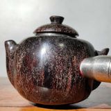  Ấm Trà Dáng Quả Hồng Cổ Ngoạn Bằng Sừng Xưa Sưu Tầm BKCECN-10518 