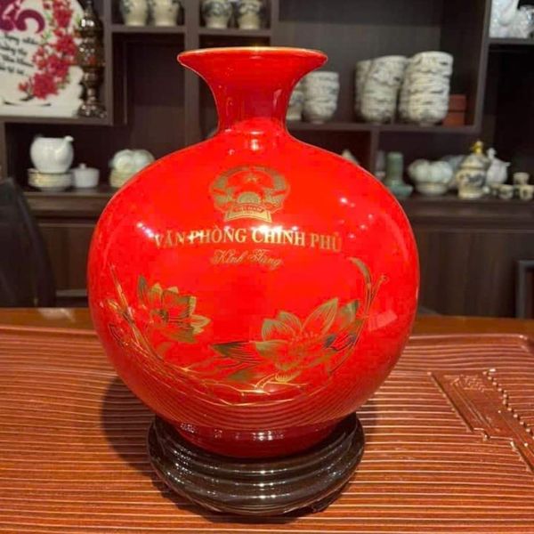  Bình Hút Tài Lộc Văn Phòng Chính Phủ Dát Vàng BKCECN-10522 
