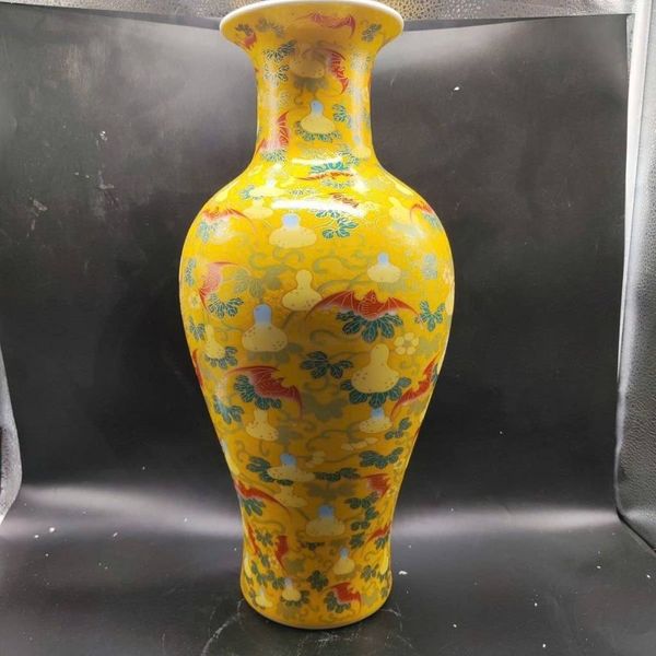  Bình Gốm Sứ Phát Quang Vạn Thọ Hồng Phúc BKCECN-10524 