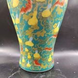  Bình Gốm Sứ Phát Quang Phúc Lộc Hồ Lô Nền Xanh BKCECN-10525 