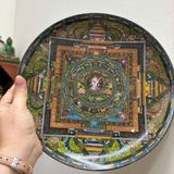  Đĩa Sứ Mandala Tây Tạng Phong Thủy BKCECN-10528 