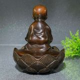  Lư Xông Trầm Đồng Đúc Hình Chú Tiểu Tọa Đài Sen BKCECN-10530 