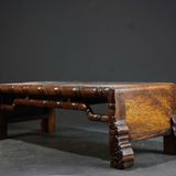  Khay Trà Gỗ Cổ Khảm Xà Cừ Họa Tiết Hoa Điểu BKWOCN-9323 