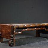  Khay Trà Gỗ Cổ Khảm Xà Cừ Họa Tiết Hoa Điểu BKWOCN-9323 