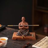  Tượng Gốm Tử Sa Thiếu Lâm Võ Tăng Ngồi Thiền BKCECN-10534 