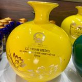  Bình Gốm Quà Tặng Bát Tràng In Chữ Thủ Tướng Lê Minh Hưng BKCECN-10537 