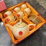  Ấm Chén Quà Tặng Bát Tràng In Chữ Thủ Tướng Lê Minh Hưng BKCECN-10538 