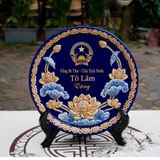  Đĩa Cảnh Gốm Sứ Đắp Nổi Quà Tặng Tổng Bí Thư - Chủ Tịch Nước Tô Lâm BKCECN-10547 