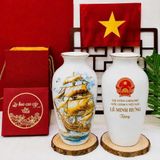 Bình Gốm In Logo Và Chữ Tổng Bí Thư - Chủ Tịch Nước Tô Lâm BKCECN-10556 