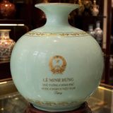  Bình Gốm Thủ tướng Lê Minh Hưng Men Ngọc In Logo BKCECN-10564 