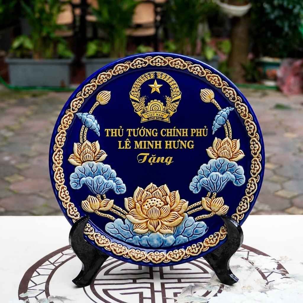  Bộ Đĩa Sứ Trưng Bày Thủ tướng Chính phủ Lê Minh Hưng BKCECN-10580 