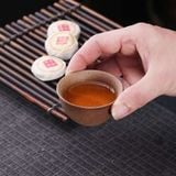  Bộ Ấm Trà Gốm Thô Cổ Điển Quai Xách Mây Kèm Bếp Nến BKCECN-10646 
