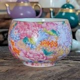  Quà tặng sếp thăng chức - Chén Uống Trà Gốm Sứ Vẽ Hoa Nổi BKCECN-9269 
