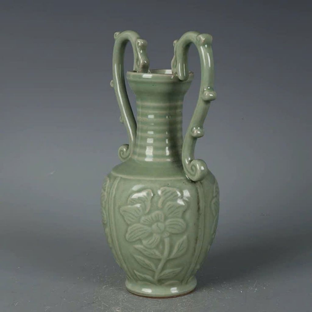  Bình gốm cổ sưu tầm men lục BKCECN-9301 