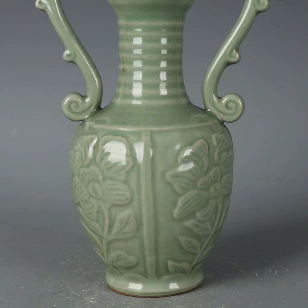  Bình gốm cổ sưu tầm men lục BKCECN-9301 