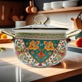  Nồi Gốm Hoa Văn Sắc Màu Đẹp BKCECN-9314 