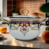 Nồi Gốm Hoa Văn Sắc Màu Đẹp BKCECN-9314 