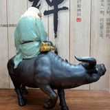  Tượng Lão Tử Cưỡi Trâu Gốm Sứ BKCECN-9320 