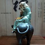  Tượng Lão Tử Cưỡi Trâu Gốm Sứ BKCECN-9320 