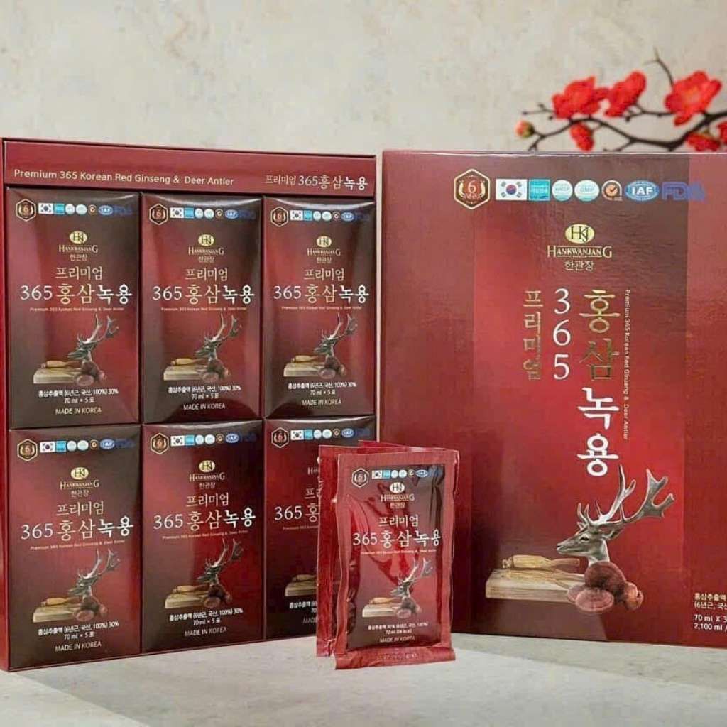  Nước Hồng Sâm Linh Chi Nhung Hươu 365 Hàn Quốc BKHEKR-9216 