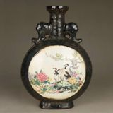  Bình gốm cổ sưu tầm dáng tròn  BKCECN-9353 