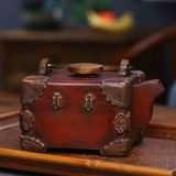  Ấm Tử Sa Vuông Màu Đồng Cổ BKCECN-9418 