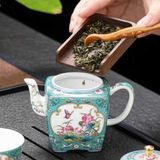  Bộ Ấm Chén Pha Trà Gốm Sứ Vuông BKCECN-9444 