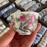  Chén Gốm Sứ Họa Tiết Cành Đào Tiên BKCECN-9498 