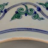  Đĩa Cảnh Gốm Sứ Họa Tiết Rồng Vẽ Màu BKCECN-9508 