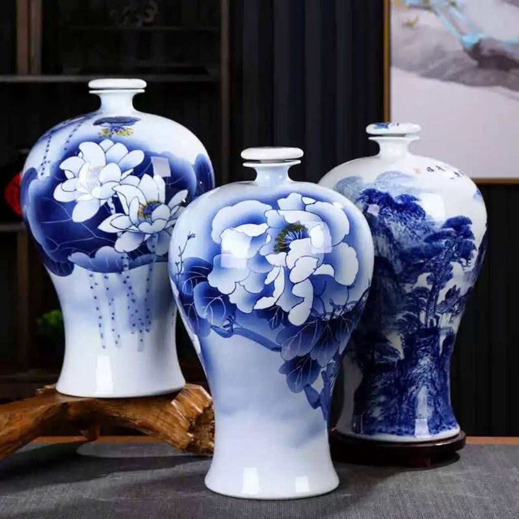  Bình Gốm Mai Bình Tích Lộc Men Trắng BKCECN-9527 