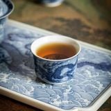  Khay Trà Gốm Sứ Long Hí Thủy BKCECN-9558 