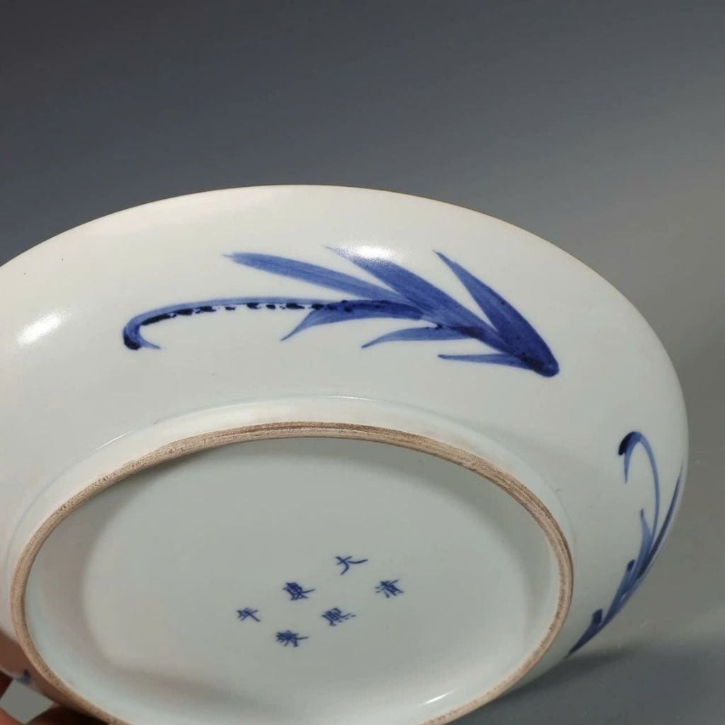  Đĩa Cảnh Gốm Sứ Men Lam BKCECN-9559 