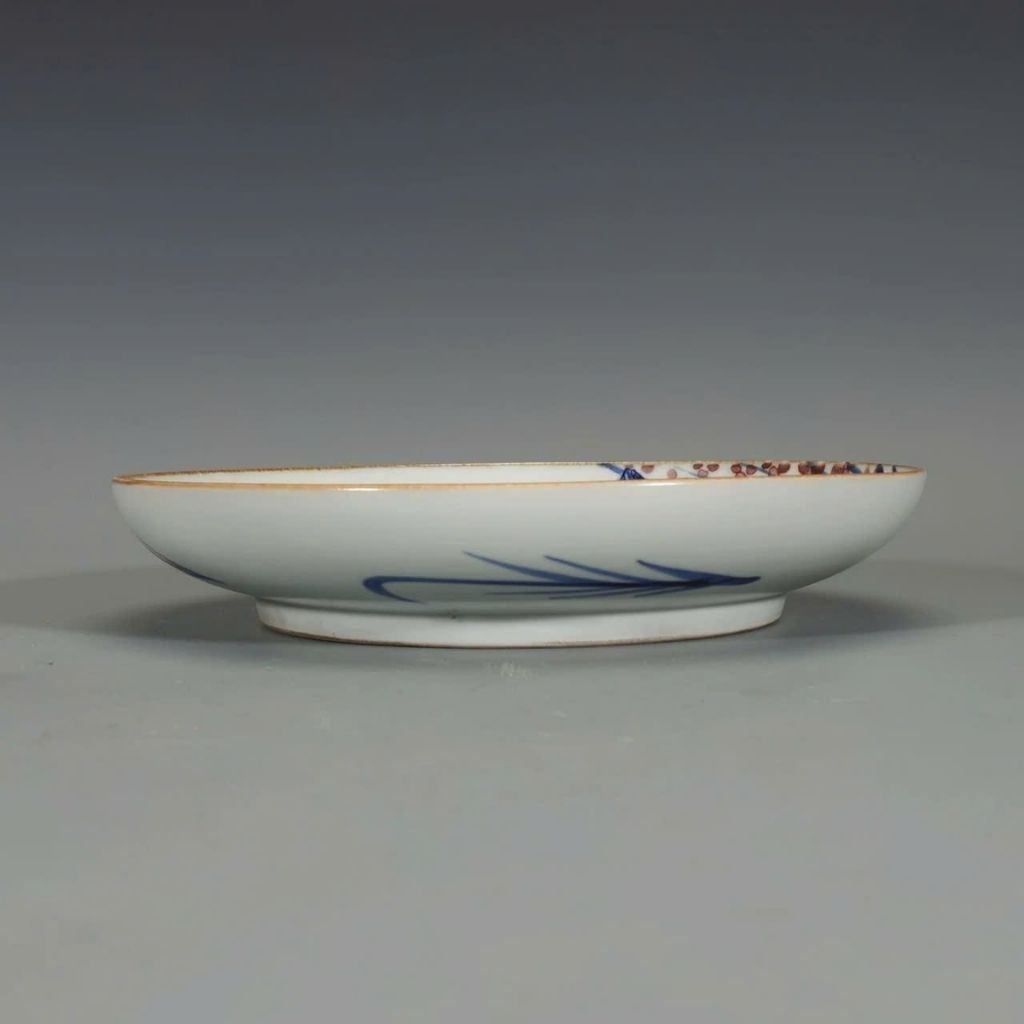  Đĩa Cảnh Gốm Sứ Men Lam BKCECN-9559 