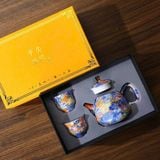  Bộ Ấm Chén Hoa Văn Sắc Màu BKCECN-9567 