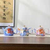  Bộ Ấm Chén Hoa Văn Sắc Màu BKCECN-9567 