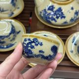  Bộ Ấm Chén Gốm Sứ Sơn Thủy Men Nâu BKCECN-9569 