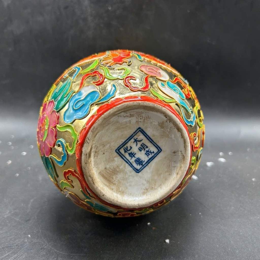  Bình Trang Trí Pháp Lam Rồng Vàng BKCECN-9573 