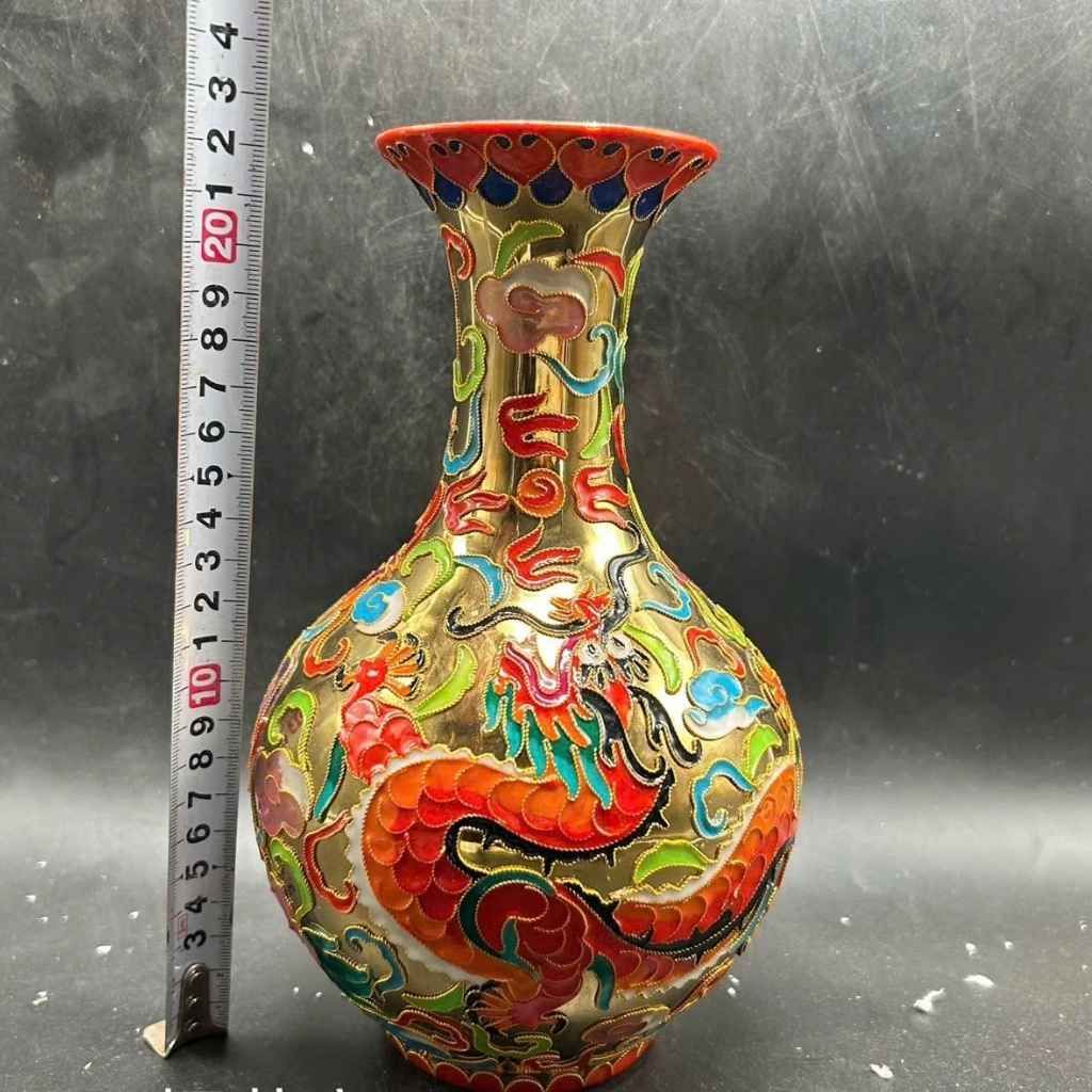  Bình Trang Trí Pháp Lam Rồng Vàng BKCECN-9573 