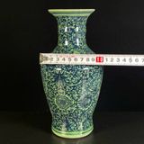  Bình Gốm Sứ Họa Tiết Chàm Men Xanh Ngọc BKCECN-9633 