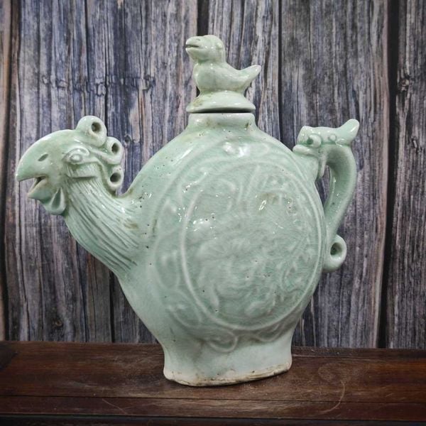  Ấm Gốm Cổ Men Ngọc BKCECN-9635 