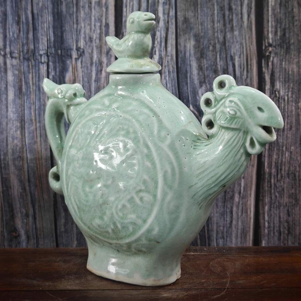  Ấm Gốm Cổ Men Ngọc BKCECN-9635 