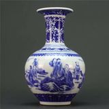  Bình Gốm Sứ Men Lam Cổ ĐiểnBKCECN-9641 