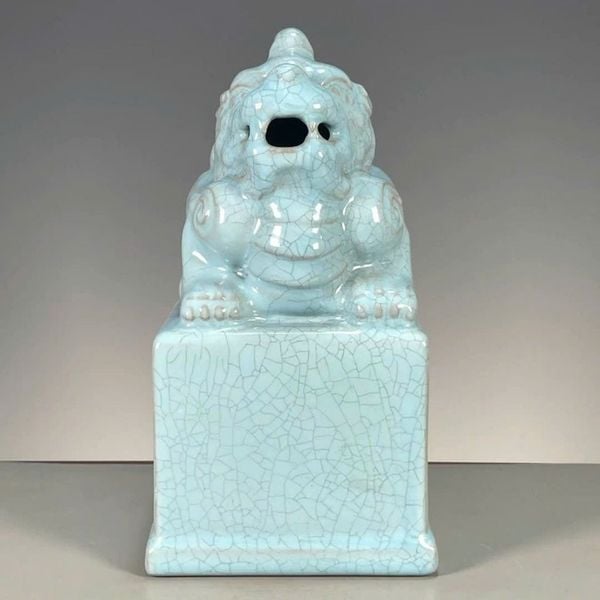  Ấn Gốm Sứ Men Rạn Xanh Ngọc Phong Thủy BKCECN-9681 