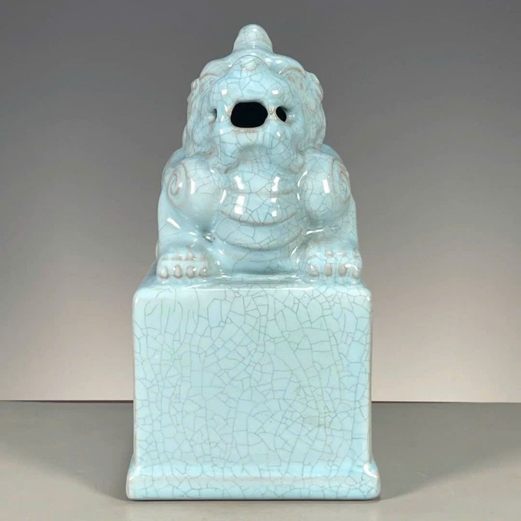  Ấn Gốm Sứ Men Rạn Xanh Ngọc Phong Thủy BKCECN-9681 