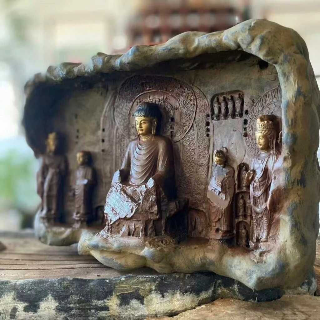  Phù Điêu Tượng Phật Cổ Vật Sưu Tầm BKCECN-9689 